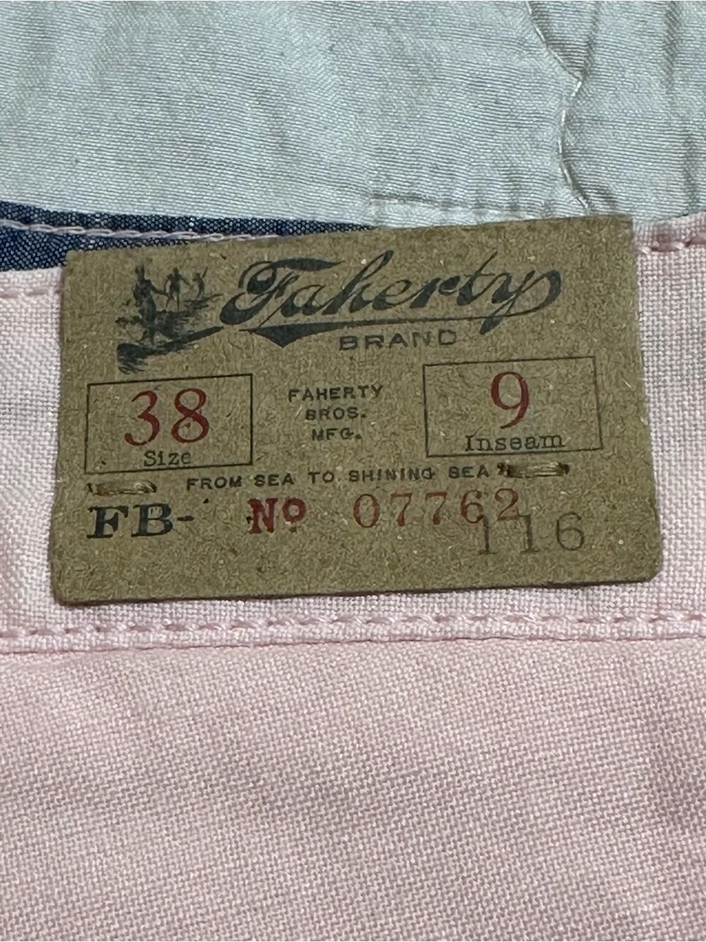 aherty NEW Men’s Malibu Pink Linen Blend Chino Shorts Sz.33 & 38 Preppy Casual